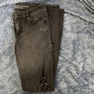 [AEO] Black Destroyed Jegging
